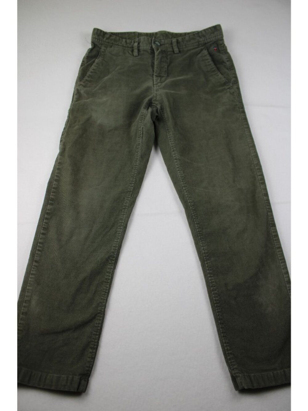 Louis Phillippe Olive Green Corduroy Pants